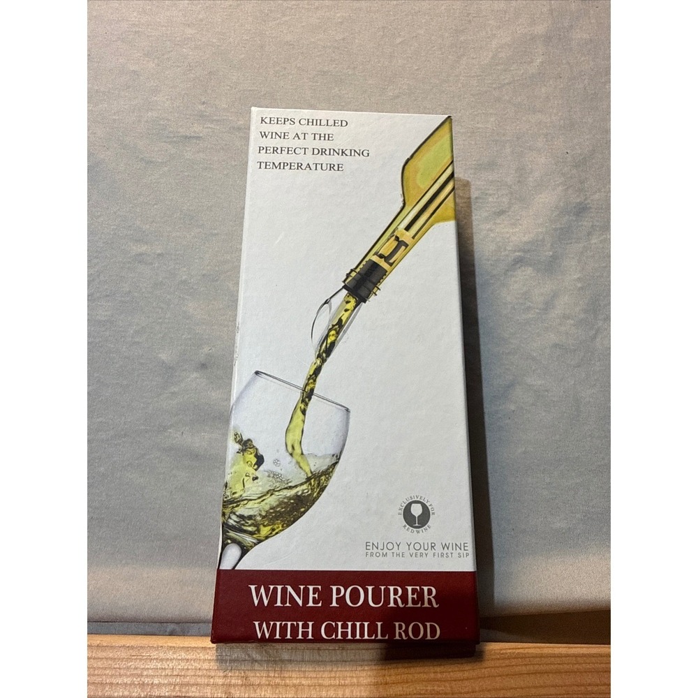 Wine Pourer with Stainless Steel Chill Rod Cooling‎ Aerator Set CYZ001-WC New